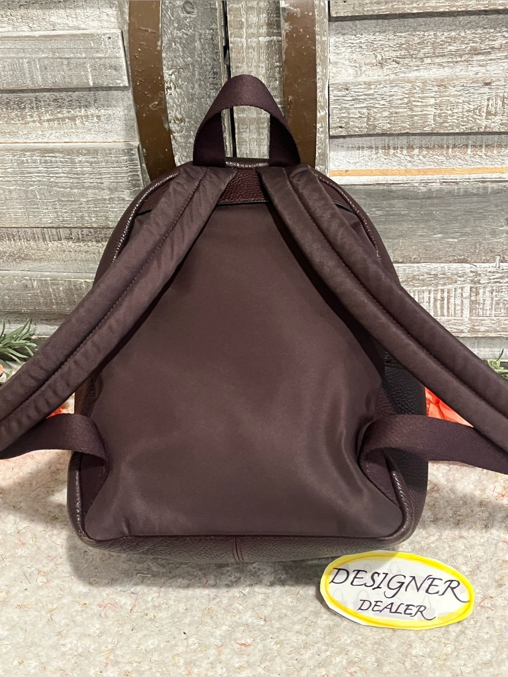 COACH Charlie Mini Leather Backpack Dark Burgundy EUC! 38263 - Picture 4 of 11